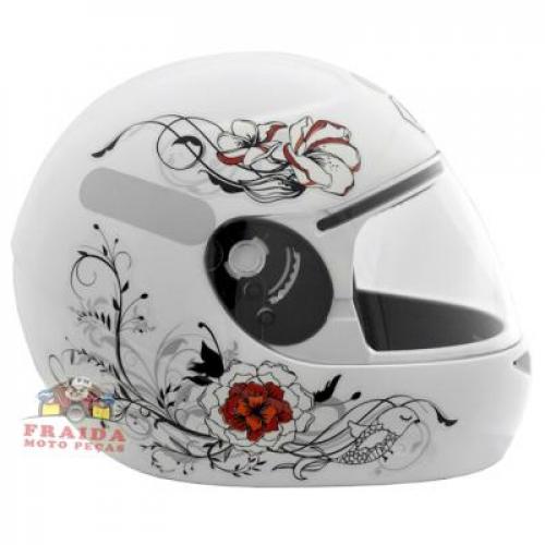 Capacete FLY F8 Birds Dream - Branco