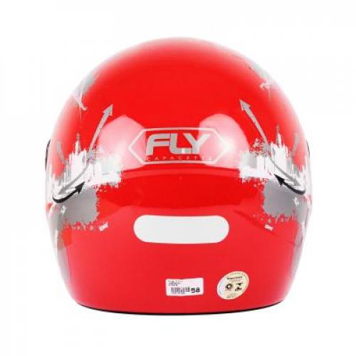 Capacete Fly F8 City - Vermelho