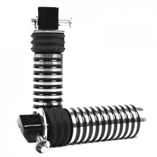 Par De Pedaleiras Viper Street Titan Fan Factor Ybr Cg Rd Ml Today - Preto Brilhante