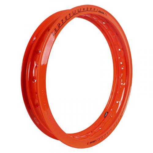 Aro Alumínio Motard 18 X 2.50 Viper Cg Ml Today Titan Fan Ybr Factor - Laranja Neon