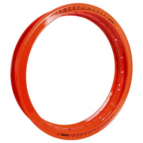 Aro Alumínio Motard 18 X 2.50 Viper Cg Ml Today Titan Fan Ybr Factor - Laranja Neon