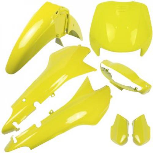 Kit Carenagem Biz 100 1998 A 1999 Amarelo Mod Original