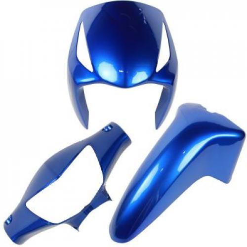 Kit Carenagem Frontal  Biz 125 2006 Azul Saira