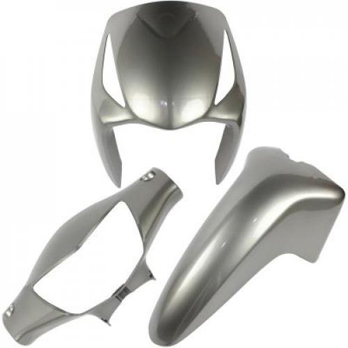 Kit Carenagem Frontal  Biz 125 2008 Até 2009 Prata