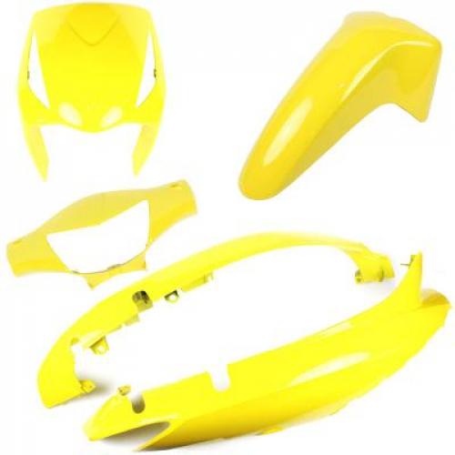 Kit Carenagem Biz 125 Ks Es 2008 A 2009 Mod Original - Amarelo