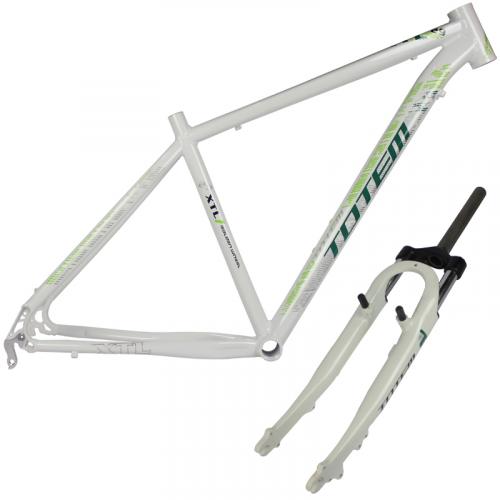 Quadro De Alumínio MTB Totem XTL 29 x 18 Branco + Garfo