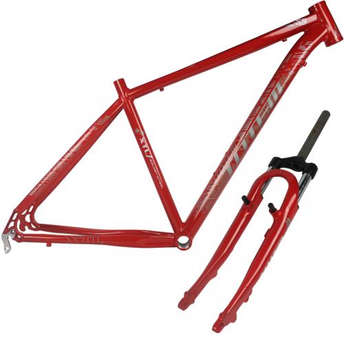 Quadro De Alumínio MTB Totem XTL 29 x 18 Vermelho + Garfo
