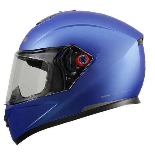 Capacete Bieffe B-12 Classic - Azul Fosco Com Grafite