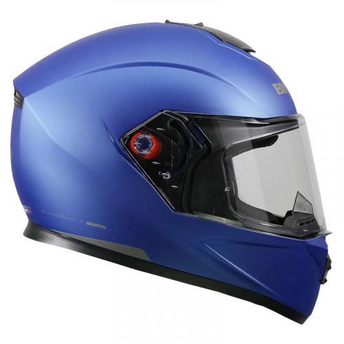 Capacete Bieffe B-12 Classic - Azul Fosco Com Grafite