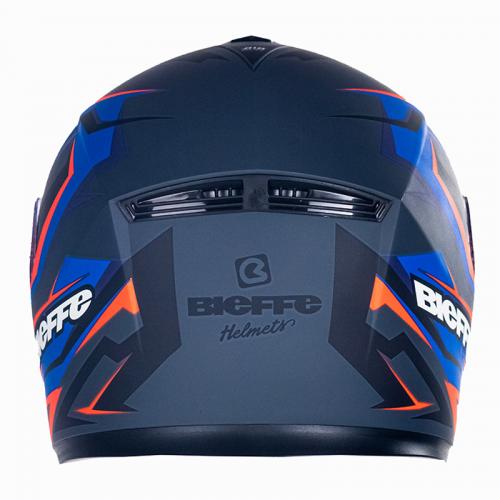Capacete Bieffe B-12 Thunder - Chumbo Fosco Com Azul