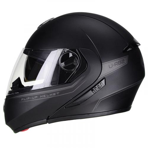 Capacete Peels U-RB2 New Classic Escamoteável Preto Fosco