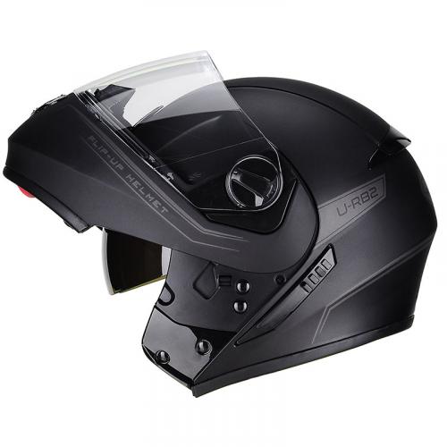 Capacete Peels U-RB2 New Classic Escamoteável Preto Fosco