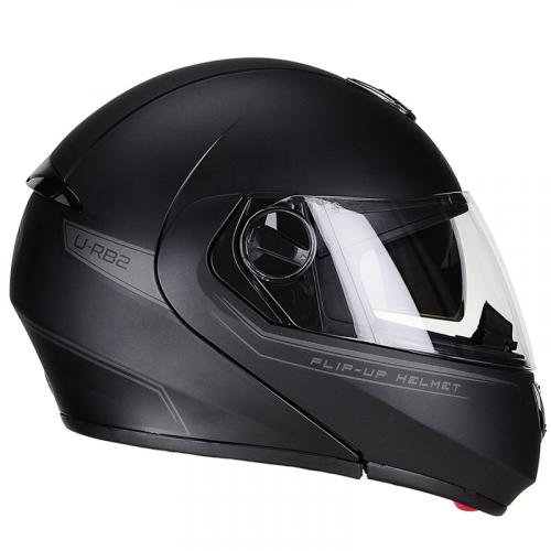 Capacete Peels U-RB2 New Classic Escamoteável Preto Fosco