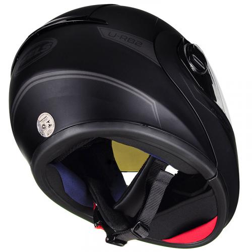 Capacete Peels U-RB2 New Classic Escamoteável Preto Fosco