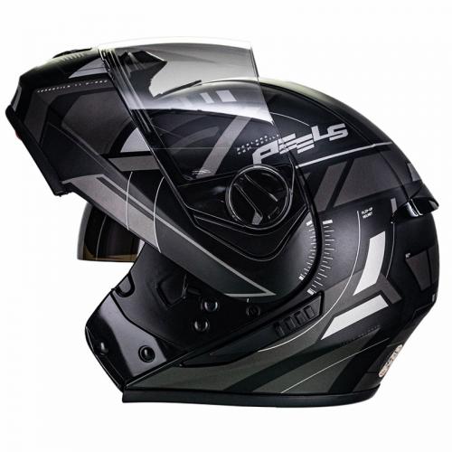 Capacete Peels U-RB2 DYNAMIC Preto Fosco com Grafite