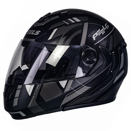 Capacete Peels U-RB2 DYNAMIC Preto Fosco com Grafite