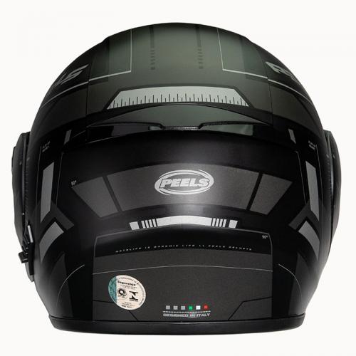 Capacete Peels U-RB2 DYNAMIC Preto Fosco com Grafite