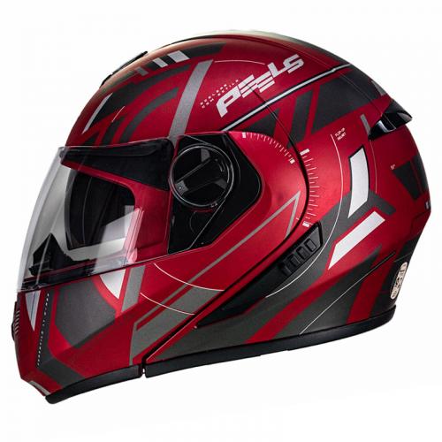 Capacete Peels U-RB2 DYNAMIC Vermelho Fosco com Grafite