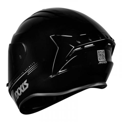 Capacete Axxis Draken SOLID/MONO Preto Brilhante