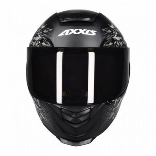 Capacete Axxis EAGLE Skull Preto Com Cinza