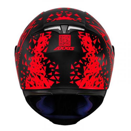 Capacete Axxis EAGLE BREAKING MATT Preto com Vermelho