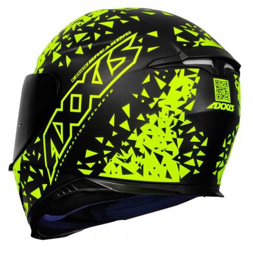 Capacete Axxis EAGLE BREAKING MATT Preto com Amarelo