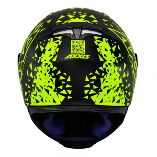 Capacete Axxis EAGLE BREAKING MATT Preto com Amarelo