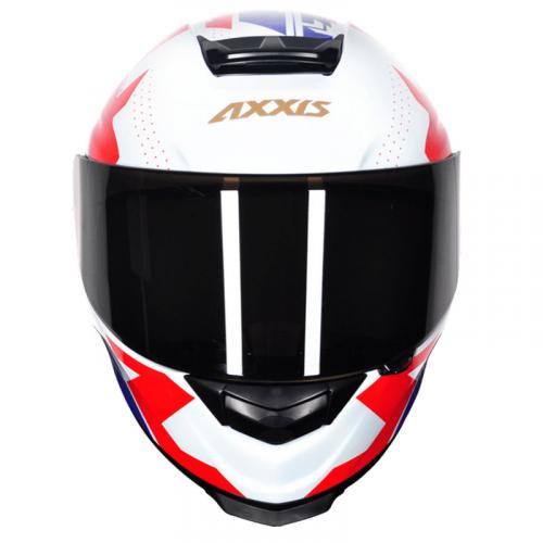 Capacete Axxis DIAGON GLOSS Branco Com Azul