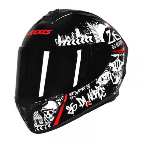 Capacete Axxis 26 DA NORTE Preto Com Vermelho