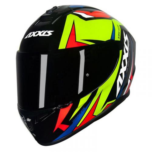 Capacete Axxis Draken VECTOR Preto Com Amarelo