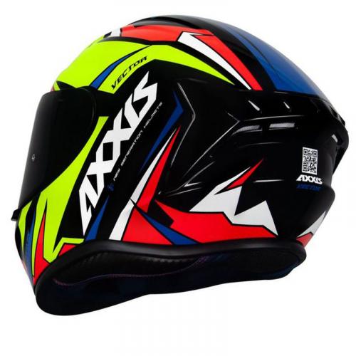 Capacete Axxis Draken VECTOR Preto Com Amarelo