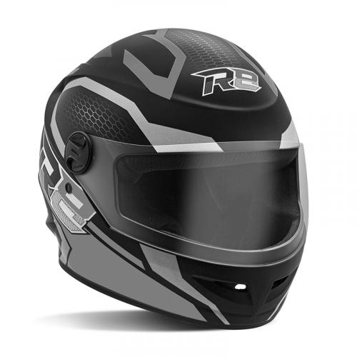 Capacete Pro Tork R8 Air Preto Fosco Com Grafite