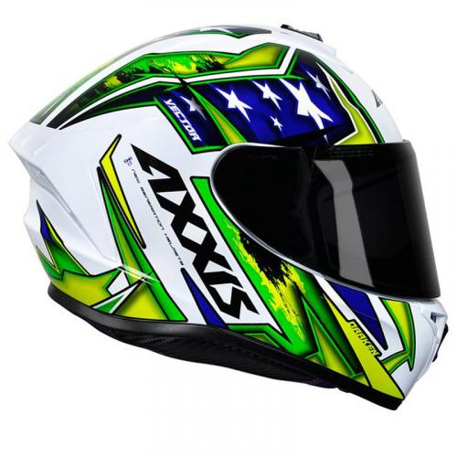 Capacete Axxis Draken PATRIOT Branco