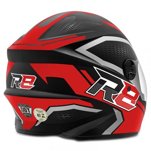 Capacete Pro Tork R8 Air Preto Fosco com Vermelho