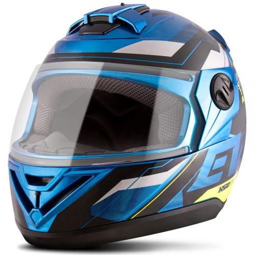 Capacete Pro Tork G8 EVO Azul Com Amarelo