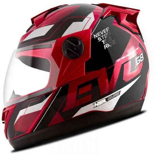 Capacete Pro Tork G8 EVO Vermelho Com Preto