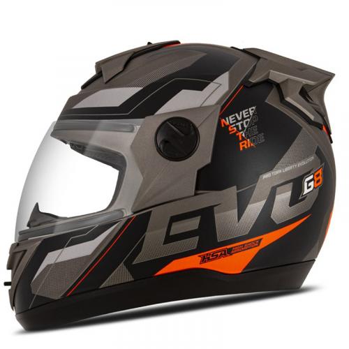 Capacete Pro Tork G8 EVO Grafite Com Laranja